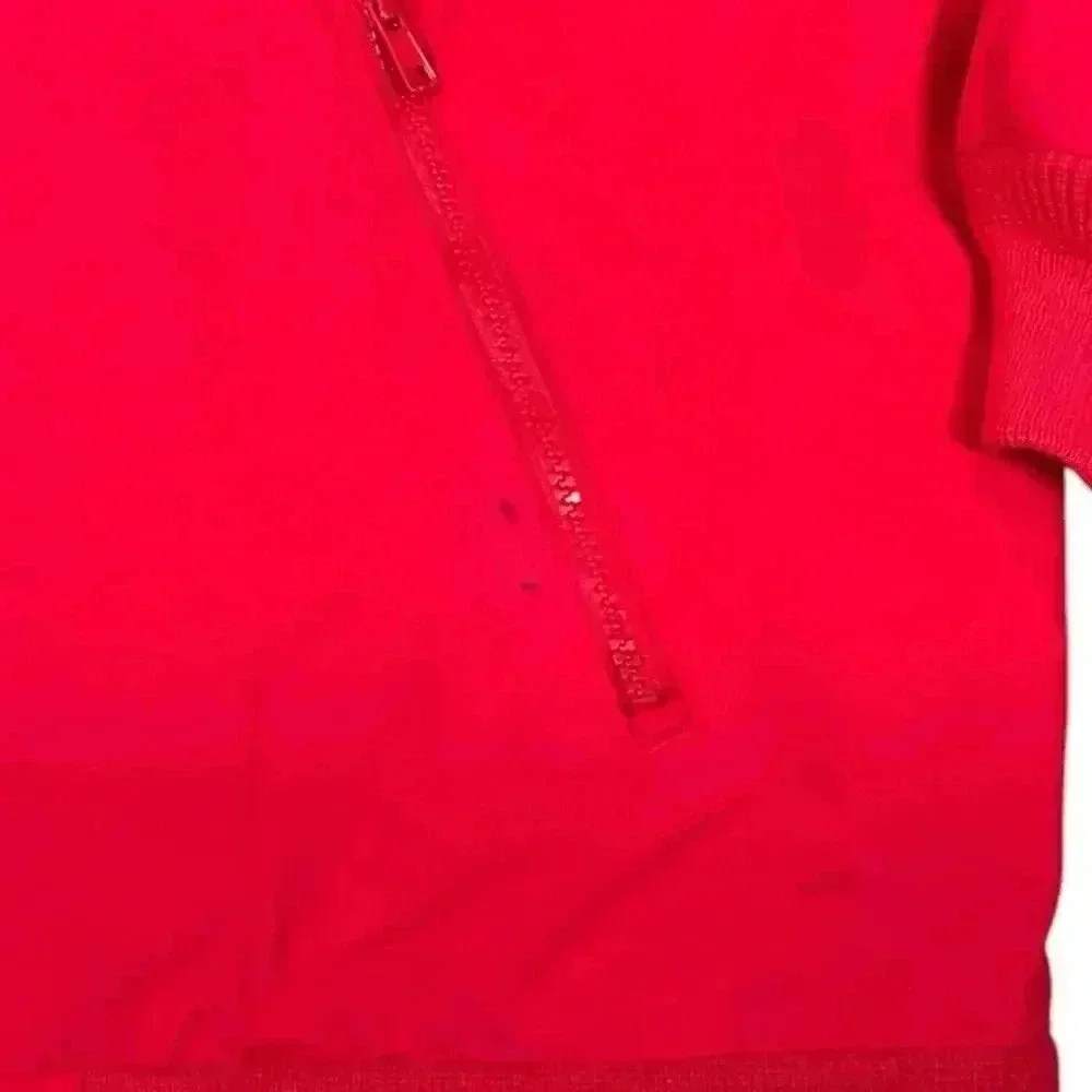 Lands End Men's Fleece Lined Red Warm Soft Shell Jacket Size Medium 38-40